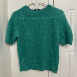 Judith and Charles turquoise wool sweater size small